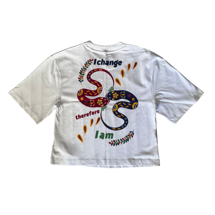 T-shirt Wąż – I change, therefore I am.png