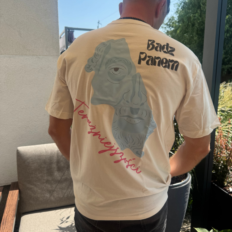 Badz Panem terazniejszosci meska Pisaag T-shirt  (3).png
