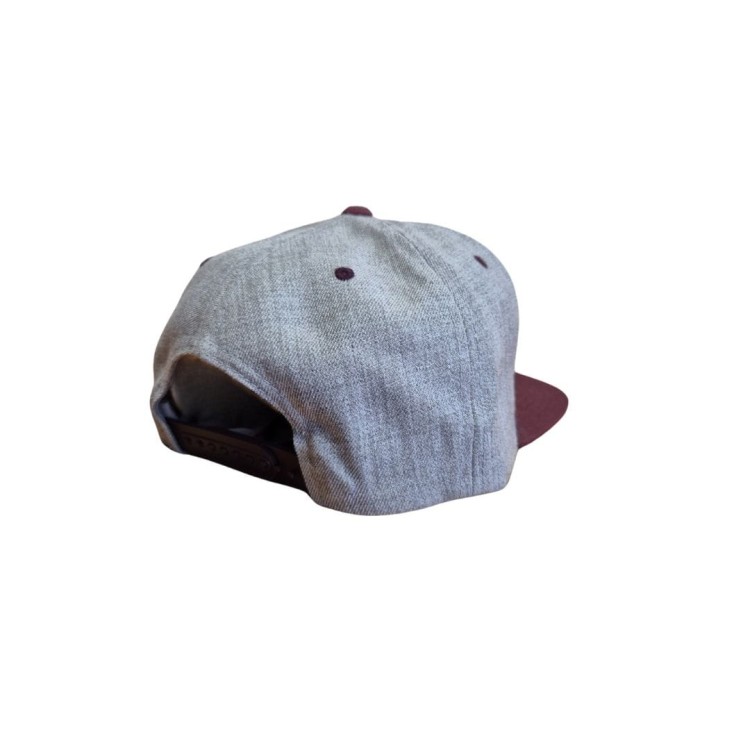 Czapka z daszkiem Pisaag Snapback, grey-maroon (1).jpg