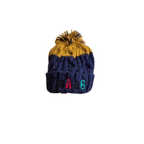 Czapka zimowa Pisaag unisex, oxford navy-mustard (1).jpg