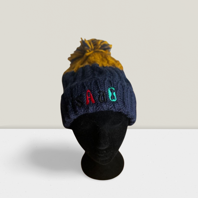 Czapka zimowa Pisaag unisex, oxford navy-mustard (1).png