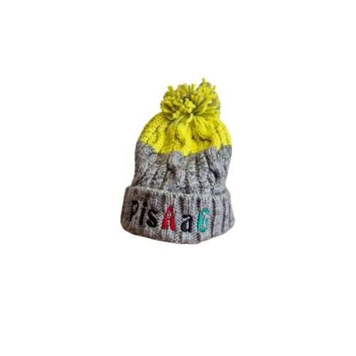 Czapka zimowa Pisaag unisex, light grey-citron (1).jpg