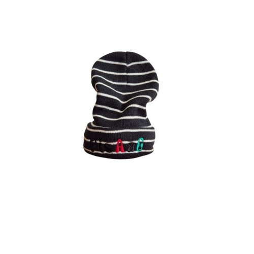 Czapka zimowa Pisaag Beanie, black-white (1).jpg