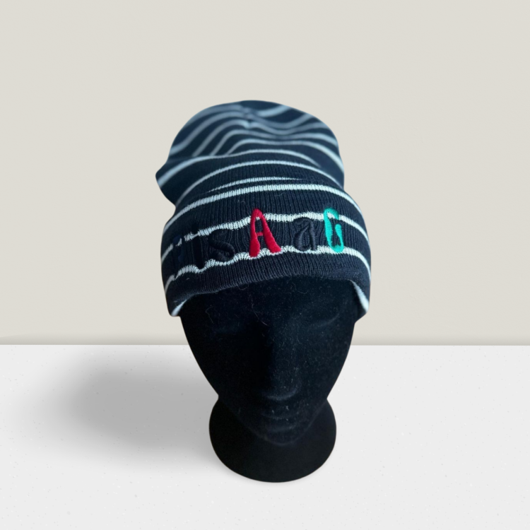 Czapka zimowa Pisaag Beanie, black-white (1).png